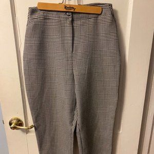 Glen plaid pants